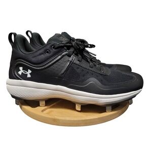 Under Armour Charged Steel Baseball Cleats Microtips Women's Size 8.5 Black NEW